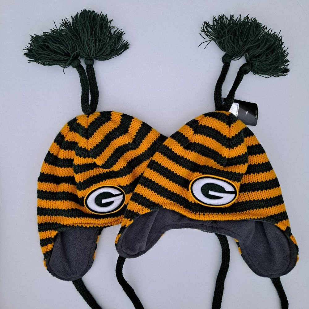 NWOT Green Bay Packers Himalayan knit hat bundle of 2